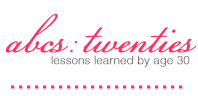 abcs of life in your twenties