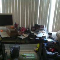 messy desk