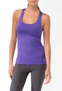 affordable work out gear that's also stylish // purple tank