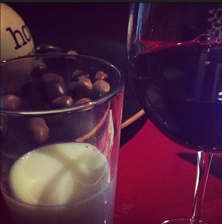 milk and wine. his and hers.