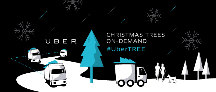 Uber & Home Depot Deliver On-Demand Christmas Trees #UberTREE