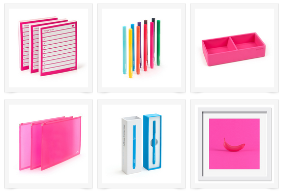 Pink and White Office Supplies, Notepads & Pens | Genpink