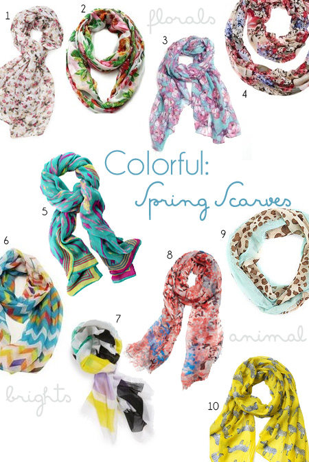 Fashion: Colorful Spring Scarves | Genpink