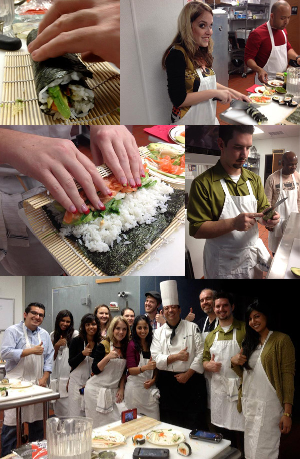 Dallas sushi making class with Chef Pete & DallasFoodNerd