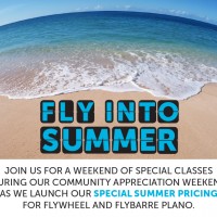 Fly into Summer at flywheel plano via genpink.com