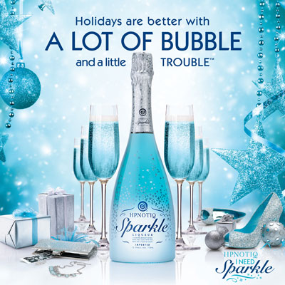 Holidays are better with A Lot of Bubble and a little TROUBLE :: Hpnotiq Sparkle