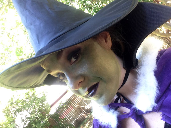 Halloween Makeup Look {times two} + Olay Fresh Effects // Elphie from Wicked 