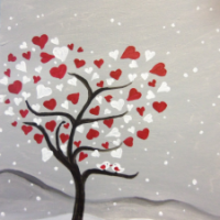 valentine's day date idea: wine and painting class via genpink.com