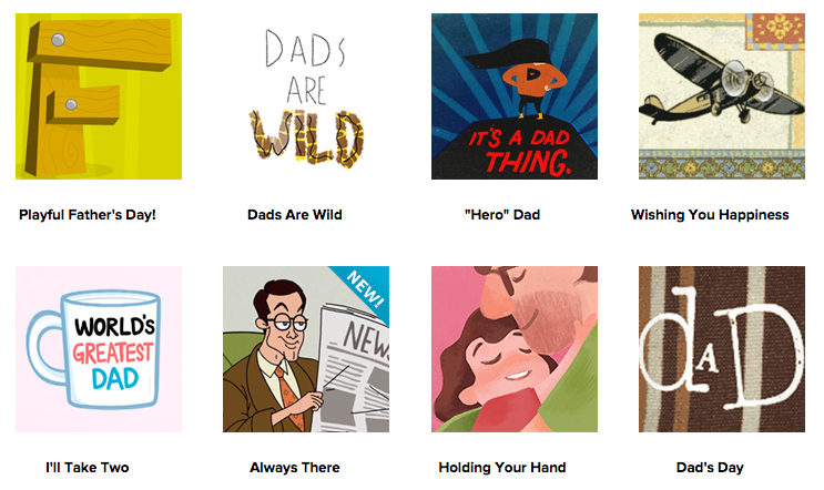 Father's Day e-cards from Hallmark