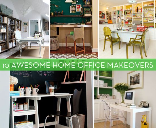 10 Awesome Home Office Makeovers / Geek Girl :: 6 Tips For Giving Your Home Office A Makeover