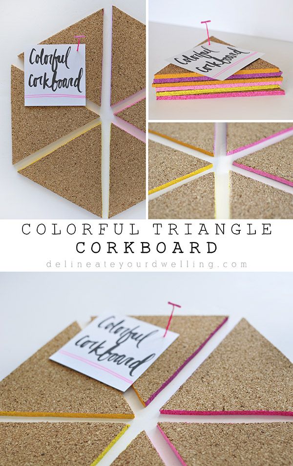 Colorful Cork Board / Geek Girl :: 6 Tips For Giving Your Home Office A Makeover
