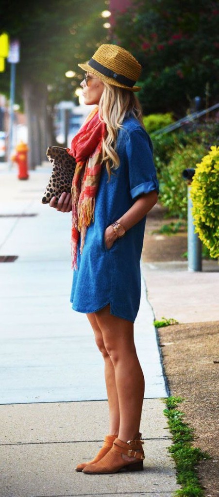 Booties and Denim Slip Dress | Fall Fashion Favs to Keep You in Style