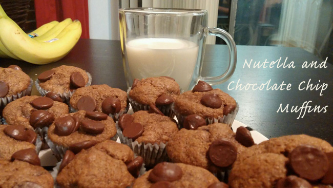 nutella chocolate chip muffin recipe