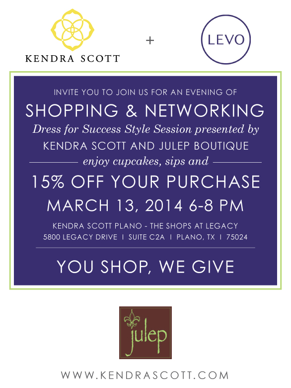 Levo Shopping party with Kendra Scott // via GenPink.com