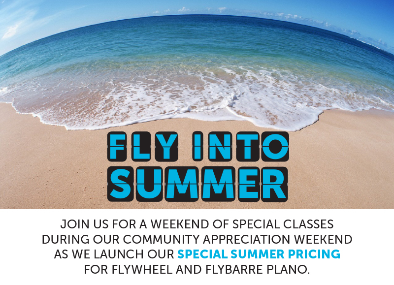 Fly into Summer at flywheel plano via genpink.com