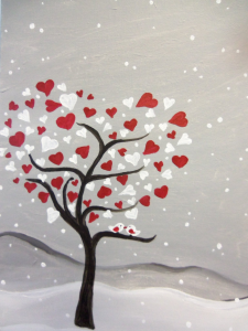 valentine's day date idea: wine and painting class via genpink.com